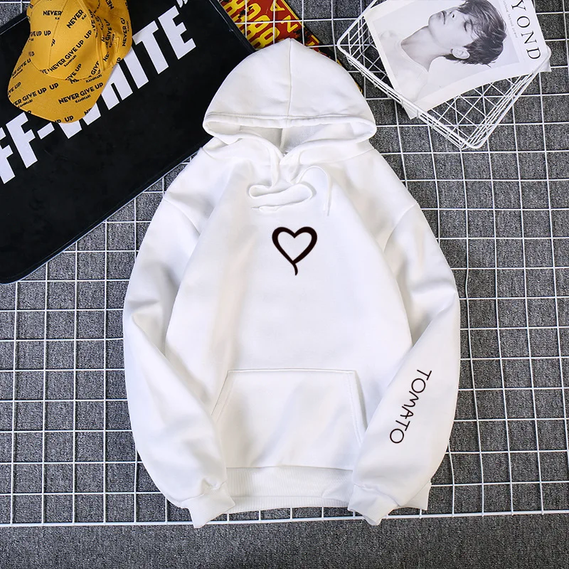 Style 1 White Худи с сердцем, свитшоты, женская повседневная одежда, Kawaii Harajuku, новинка, одежда в стиле панк для девочек, европейский Топ, корейский стиль, sudadera mujer - Цвет: Style 1 White