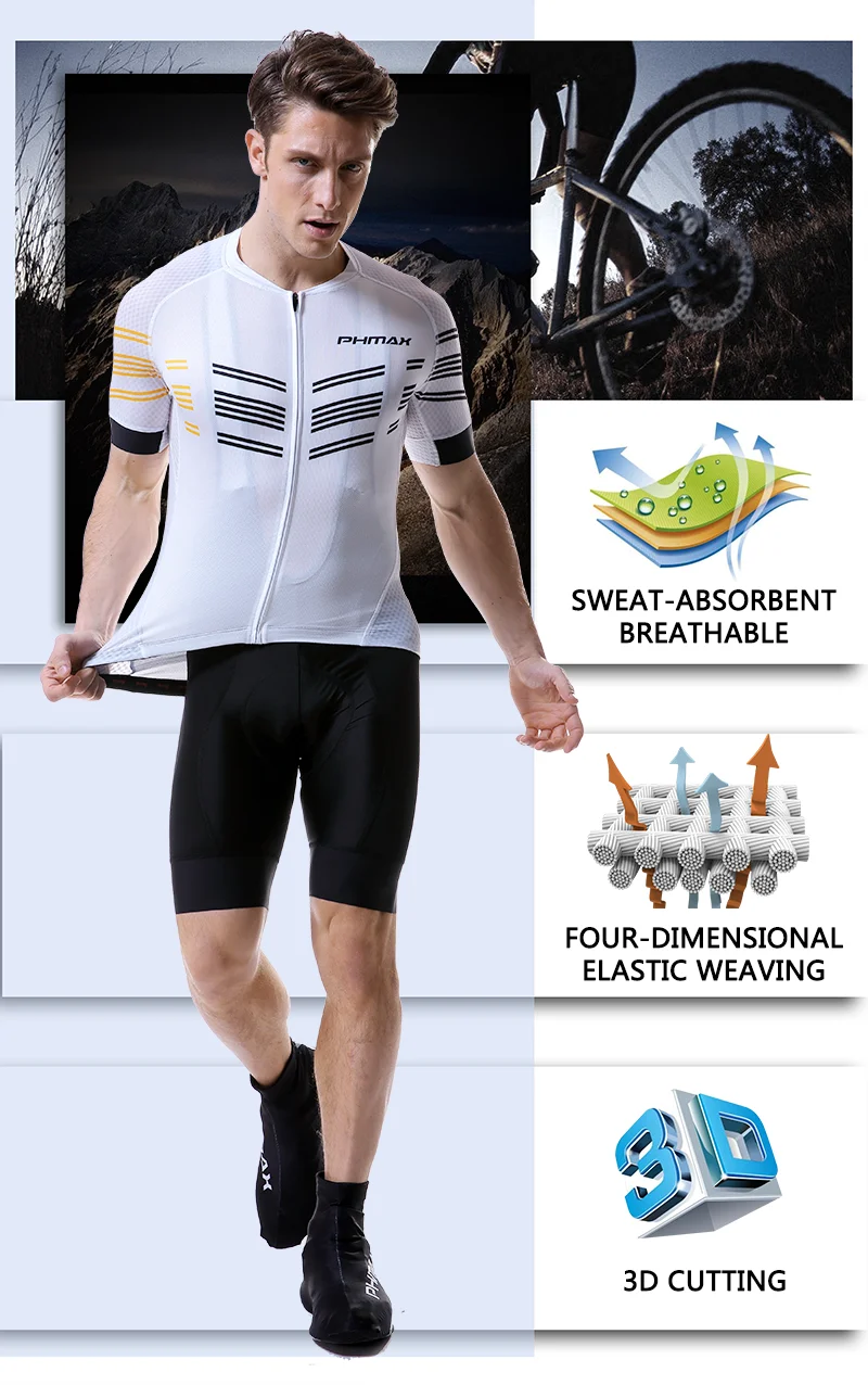 PHMAX Pro комплект для велоспорта, одежда для горного велосипеда, Майо, Ropa Ciclismo, одежда для гонок, одежда для велоспорта, комплект из Джерси для мужчин