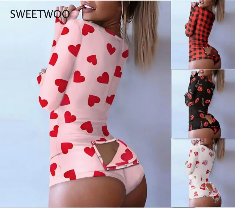 

2021 Для женщин с v-образным вырезом ребра любовь боди с сердечком; Пикантные, с длинным рукавом, облегающая, съемная цельнокроеное платье короткие вязаный дутый