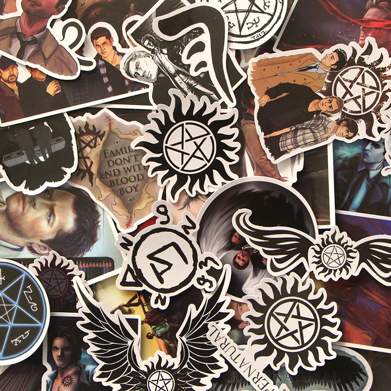 CA41 37 шт./компл. Сверхъестественное SPN Дети Diy 90s художественный принт ноутбук мобильный телефон ноутбук велосипед Скрапбукинг альбом наклейки