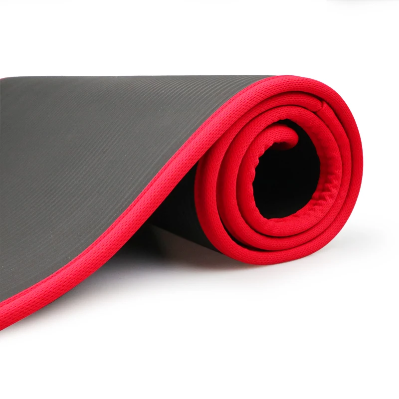 10MM Extra Thick 183cmX61cm Yoga Mats NRB Non-slip Exercise mat For Fitness Tasteless Pilates Workout Gym Mats with Bandages