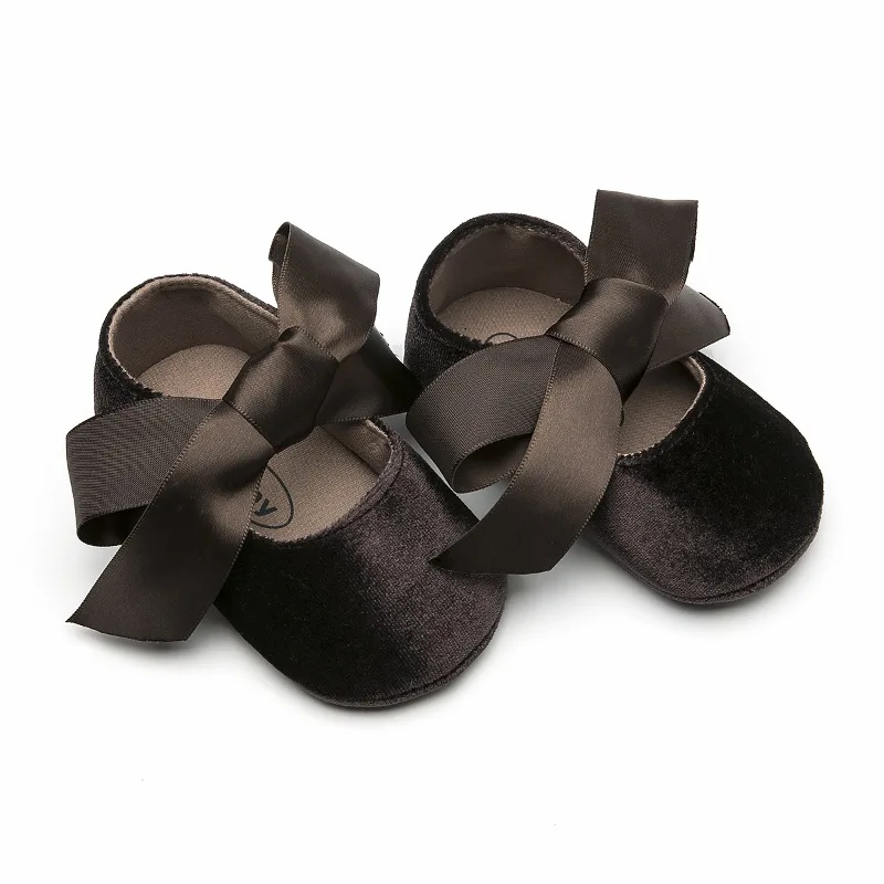 Осенняя новая испанская детская нескользящая обувь принцессы, резиновая подошва, дышащая детская обувь, обувь для новорожденных, детская обувь для девочек - Цвет: Dark Brown