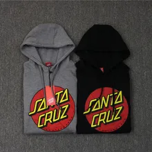 Осенне-зимняя флисовая толстовка с капюшоном в стиле Санта-Круз Harajuku, пуловер с принтом, толстая Свободная Женская флисовая толстовка, женское повседневное пальто