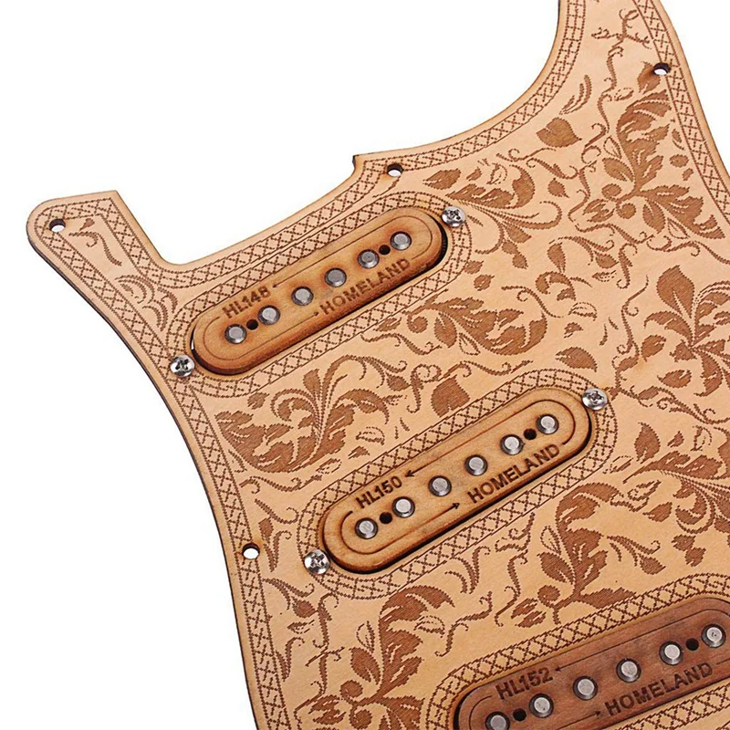 Предварительно Заряженная накладка Sss Pickups Scratch Plate с задней крышкой из кленового