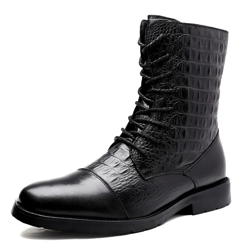

New style first, autumn and winter, high-grade men's leather boots, Martin boots, tall men's boots, first layer cow shoes, comfo