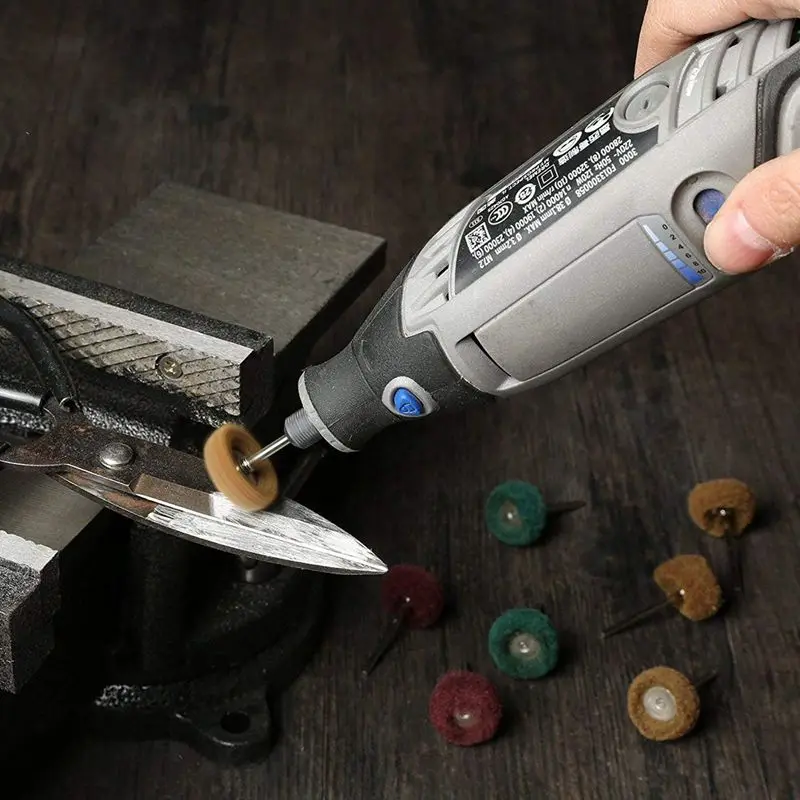 Топ-40 шт 1 дюйм(25 мм) абразивные колеса Полировочный диск Набор для Dremel роторный инструмент