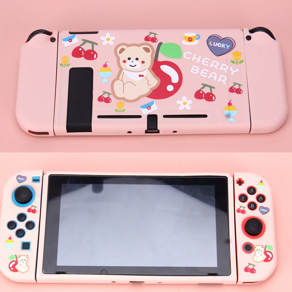 Tenue de fille Nintendo Switch, coque arrière souple en TPU, jeux Kiev  illage de dessin animé, coque Girp - AliExpress