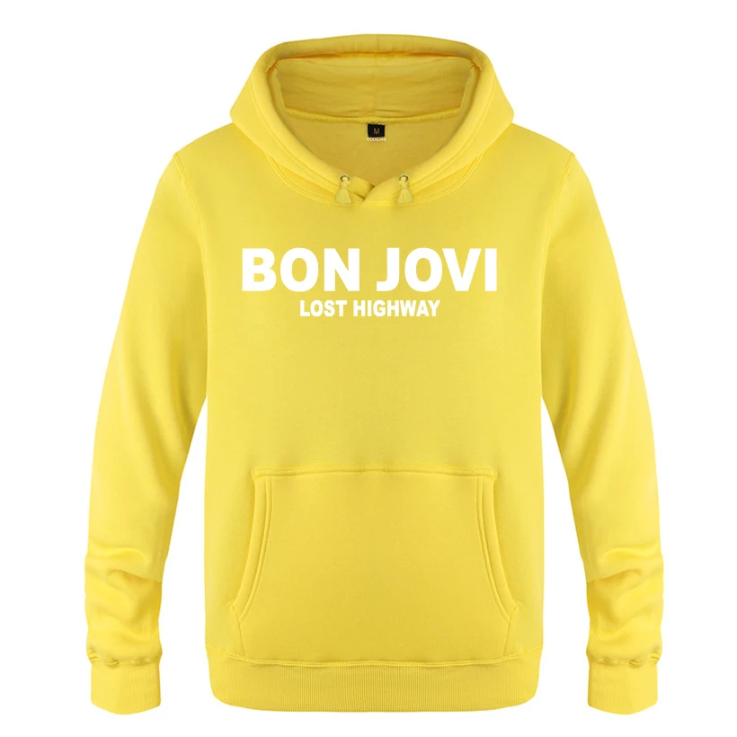 Lost High Way Bon Jovi рок толстовки для любителей музыки мужские с капюшоном флисовый пуловер толстовки