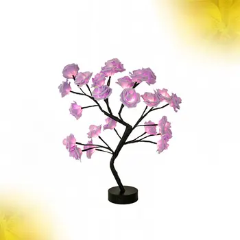 

1pc Night Lamp Rose Flower Tree Shaped Romantic Table Light LED Lamp Night Light for Study Room Bedroom Living Room