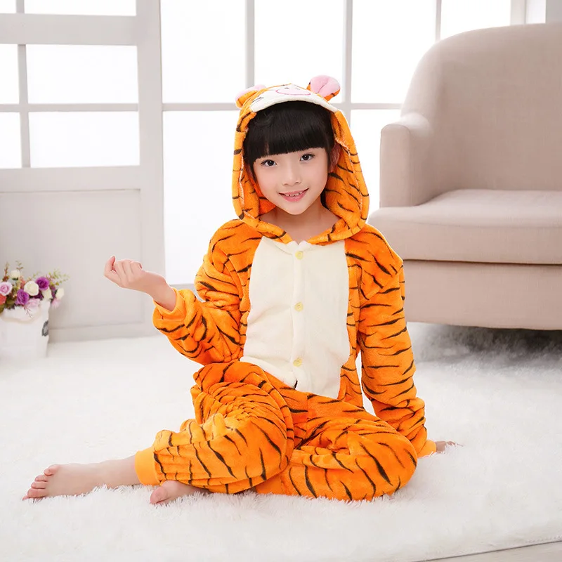 

Tiger Jumpsuit Animal Anime Cosplay Costumes Kids Party Clothes Halloween Children's Day Gift