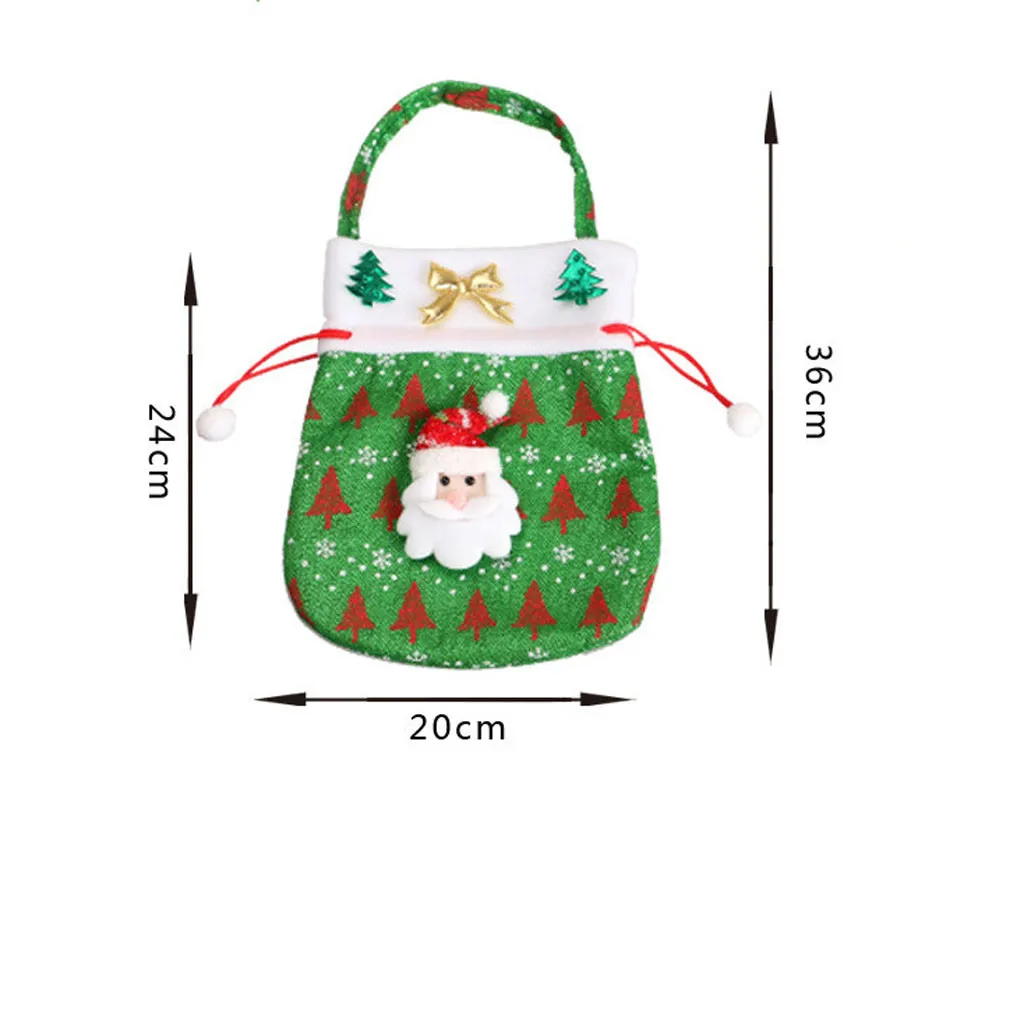 New Christmas Decorations For Home Christmas Gift High-grade Printed Gift Sack Christmas Candy Sack#sw