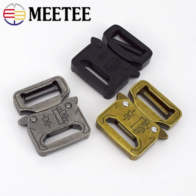 Meetee 1/2/4 шт Пряжка ID27mm открытый металлический ремень крюк для рюкзака поясные