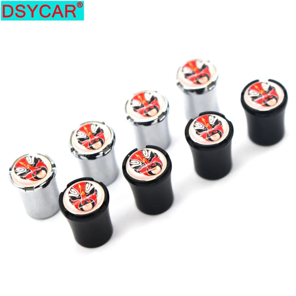 Dsycar 4pcs/set Car Styling Zinc Alloy Car Tire Valve Caps Wheel Tires