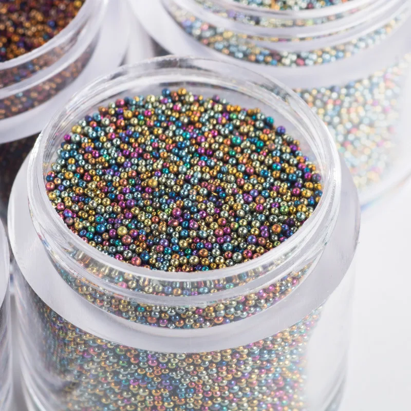 15g/box Mini Bubble ball beads 0.8mm mixed Fairy tiny beads for epoxy
