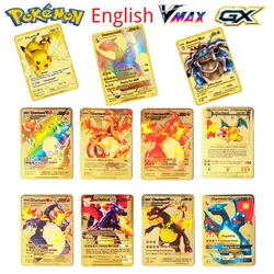 Cartes de collection Pokémon en 27 styles, en métal ou en or, nouveau Mewtwo GX MEGA, super jeu pour enfants, jouets et cadeau de noël, 