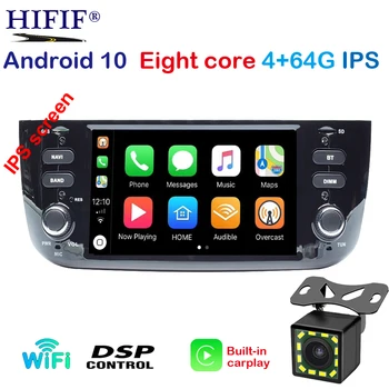 

Car Android10 DVD GPS Player For FIAT LINEA PUNTO EVO Auto Radio Stereo BT Wifi Octa Core Mirror Link 4GB+64GB MAP DVR SD DAB+