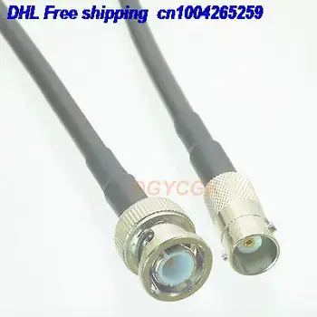

EMS/ DHL 50pcs BNC male plug to BNC female jack straight RG58 Jumper pigtail 20" cable 22j
