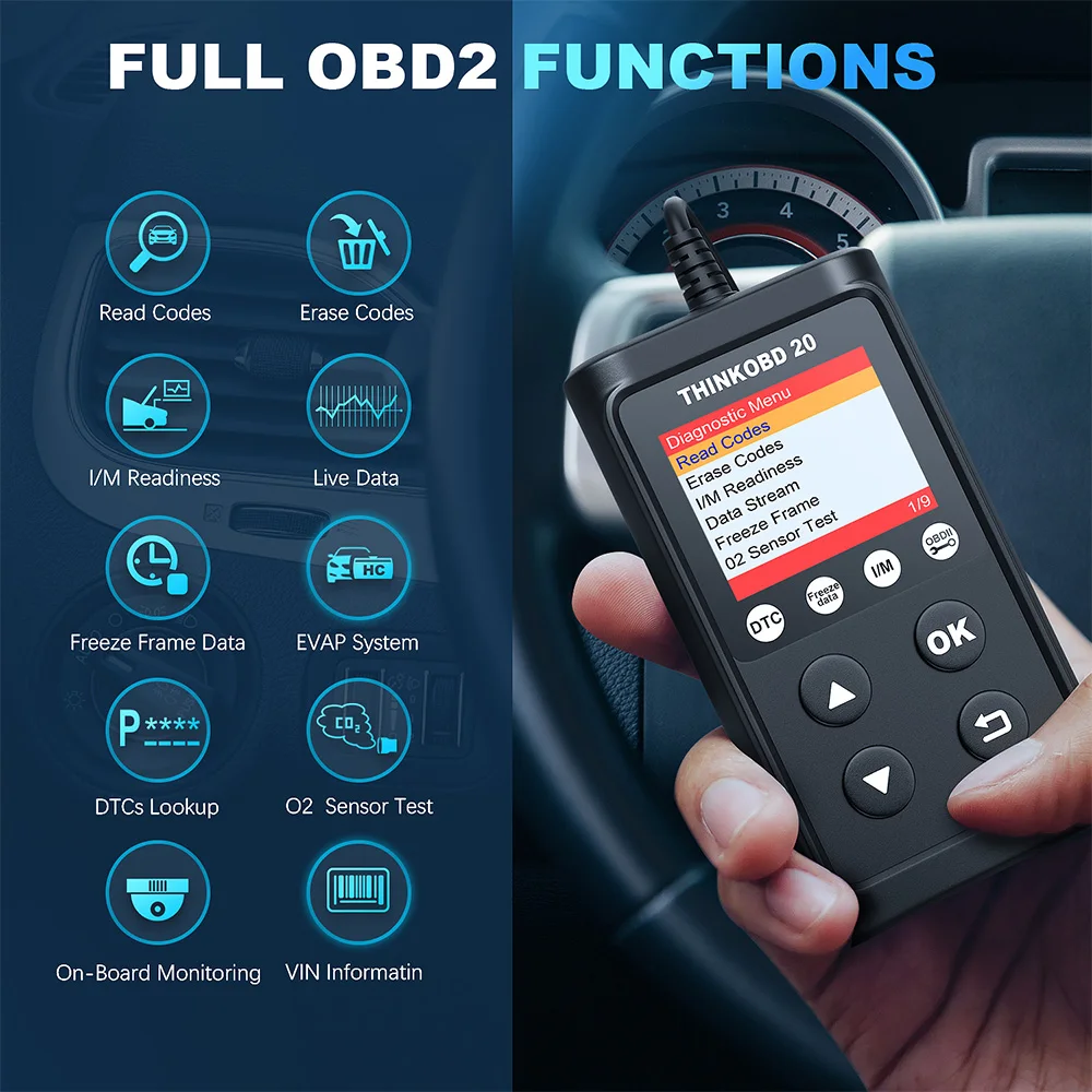 £14.11 Thinkcar Thinkobd 20 Obd2 Car Auto Diagnostic Tool Scanner Professional