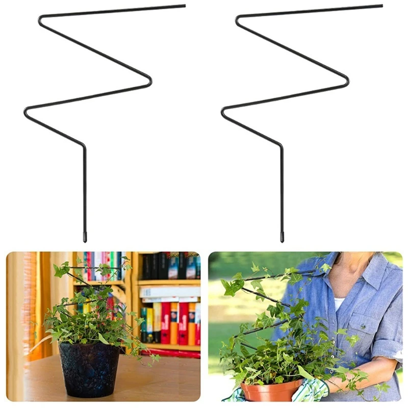 2 Pcs Garden Trellis for Climbing Plants Iron Plant Vine Trellis Metal Support