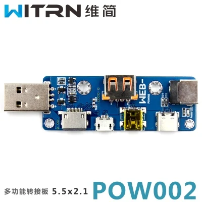 Model 1 WITRN-POW002 многопортовый Многофункциональный USB адаптер плата MicroUSB TYPE-C DC PD - Цвет: Model 1