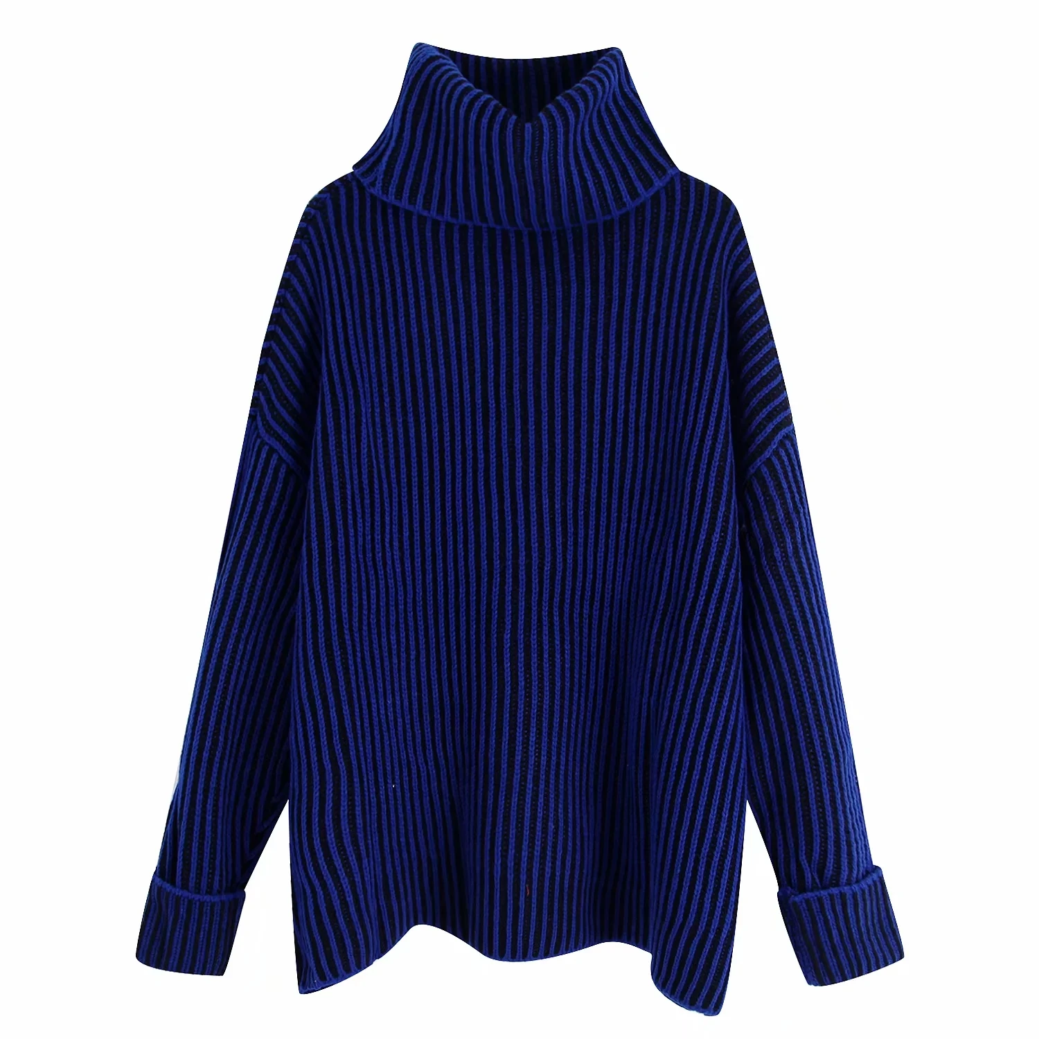 JXYSY, зимняя водолазка, свитера для женщин, pull femme, Англия, простой, Винтаж, большие размеры, свободные, в полоску, свитера, женские пуловеры, топы