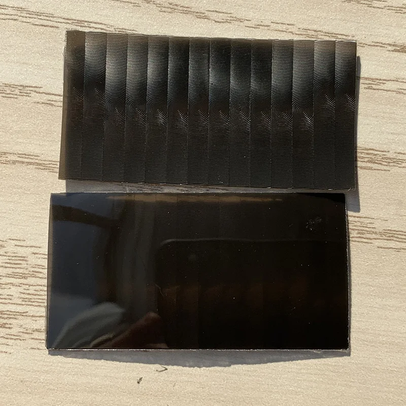 55x28,8 мм оптическая HDPE Rectngle черная инфракрасная линза Френеля PIR зондирование расстояние 12 м фокусное расстояние 25 мм
