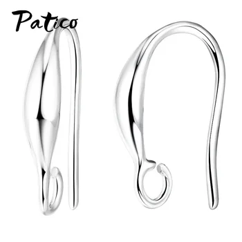 

10pcs/lot DIY Earring Findings Earrings Clasps Hooks Fittings 925 Sterling Silver Jewelry Making Accessories Hook Earwir