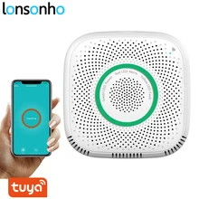 Lonsonho умный Wifi датчик газа детектор утечки Умный дом Безопасность Голосовая сигнализация Tuya Smart Life App беспроводной пульт дистанционного управления