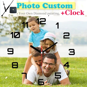 

custom photo for you want 5d diamond painting includ clock custom diy diamond embroidery full rhinestone pictures 5d diamond art