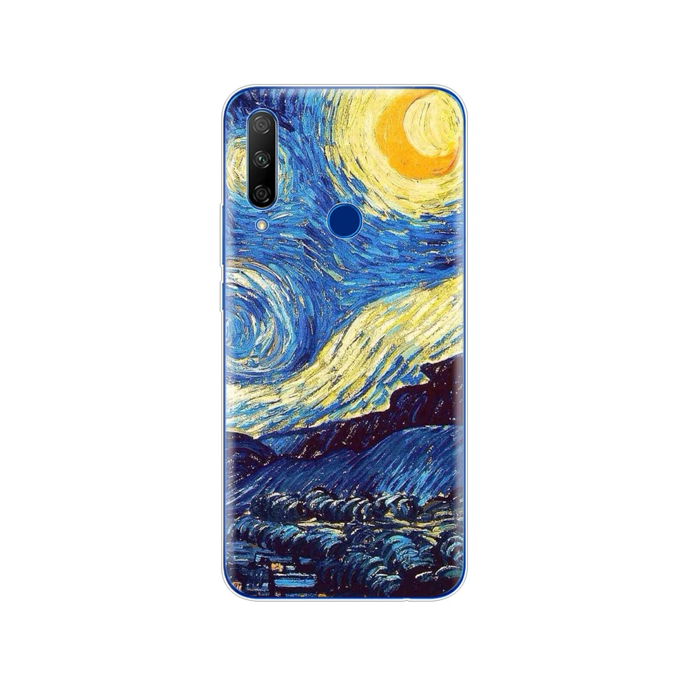 Силиконовый чехол для huawei honor 9x мягкий из ТПУ задняя крышка premium с отверстием
