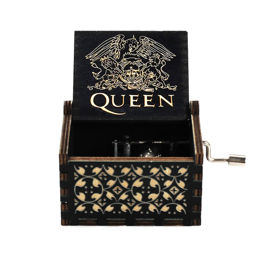 Naruto Wood Music Box Jurassic Park You Are My Sun Crafts Valentine Day Queen Musical Movie Theme Melody Gift TO My Daughter