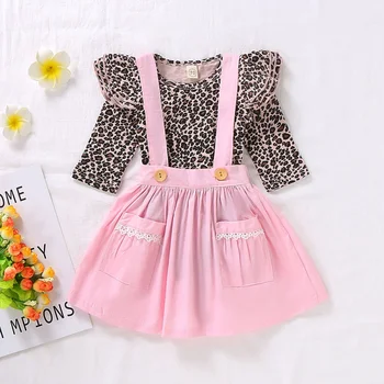 

Infant baby girls clothes Long Sleeve O-Neck Romper+Pink Dress baby girls clothes set Toddler Infant Baby Girls clothes