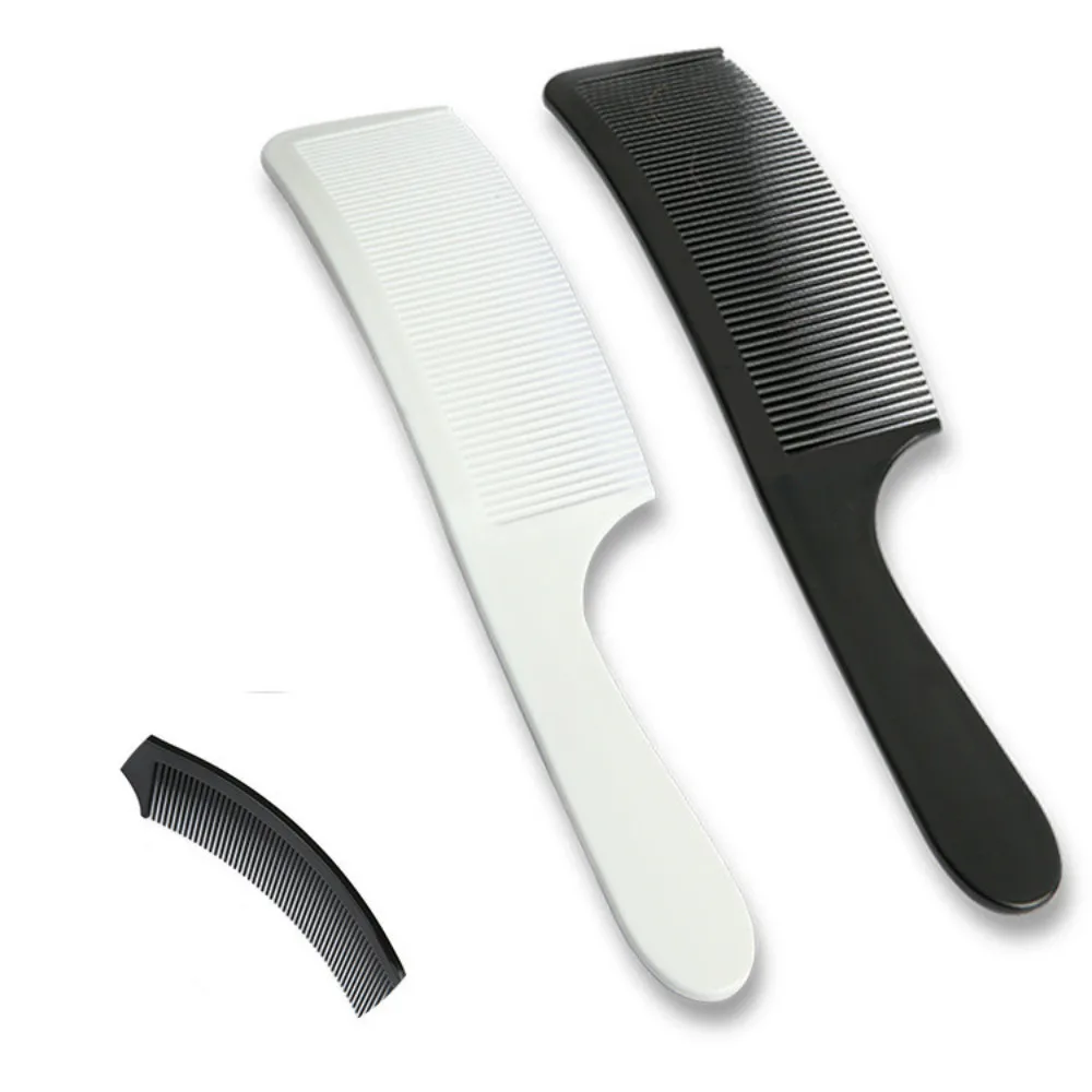 

1PC Male Crew Cut Haircutting Comb S-shaped Barber Comb Men Brush Cut Haircutting Comb Curved Flat Comb for Home Men Salon Male