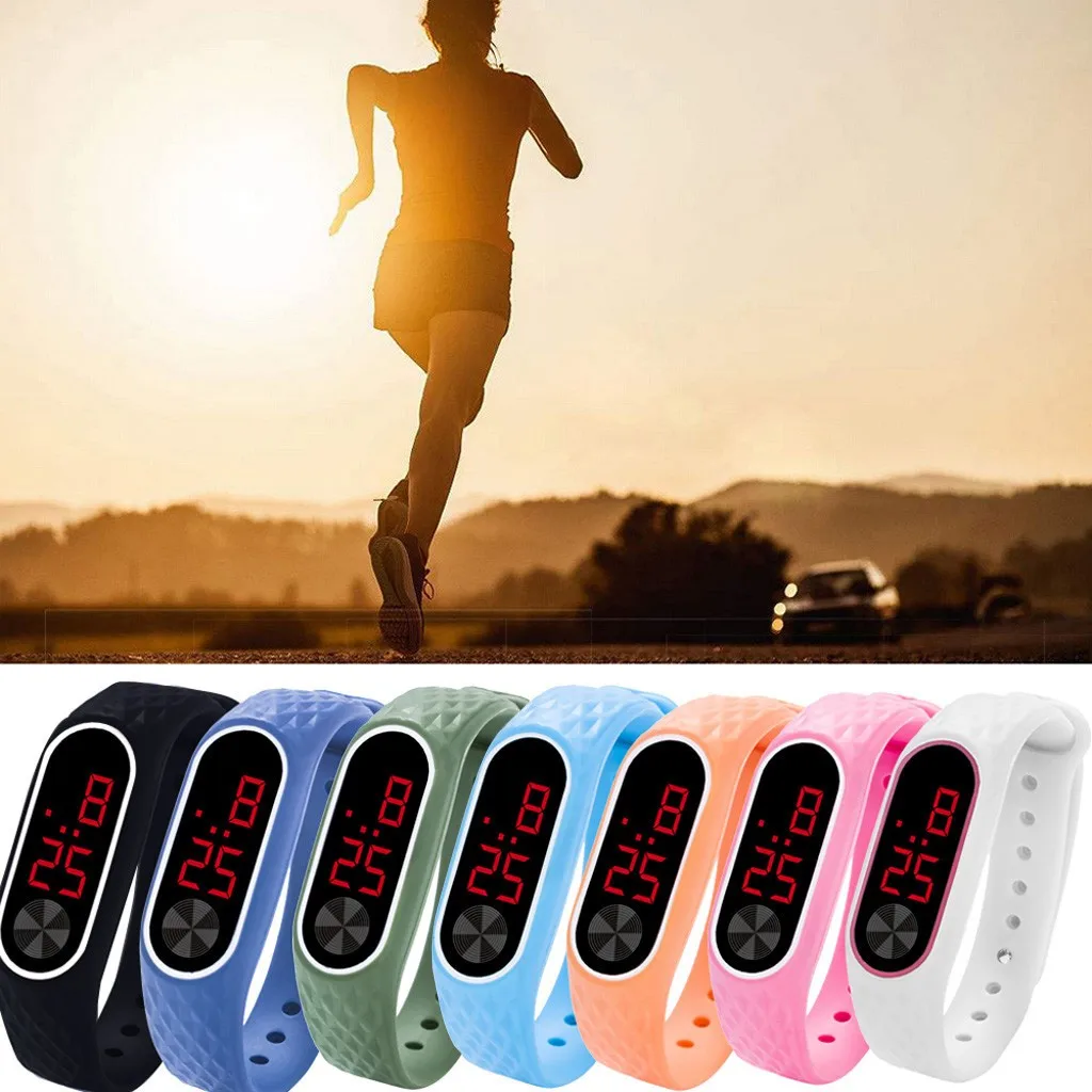 Спортивные цифровые часы Relogio стильные унисекс Reloj светодиодный силикагель