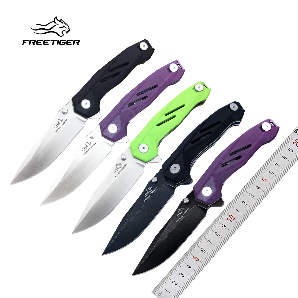 Складной нож FREETIGER FT11 карманный Клинок с рукояткой G10 клинок 14C28N тактический для