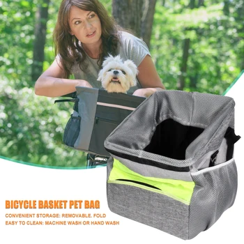 

Oxford Cloth Bicycle Basket Pouch Front Carrier Bags Household Bike Pet Dog Cats Cycling Animal Cats Accessories