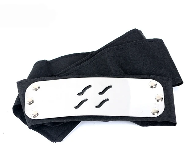 Anime Headband Leaf Village Logo Konoha Cosplay Costume Accessories black