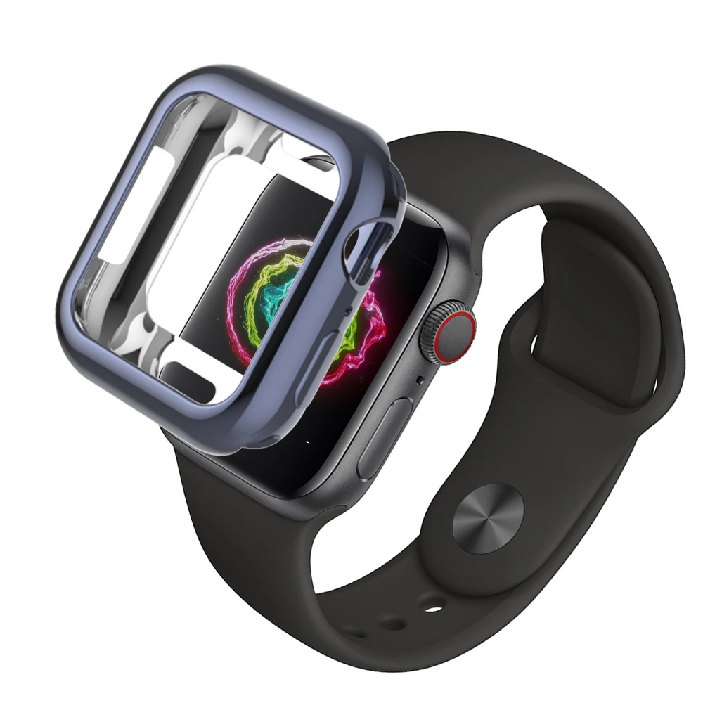 Чехол для Apple Watch 5 4 1/2/3 38 мм 42 мм покрытие защитный 8 цветов ТПУ тонкий мягкий для iwatch серии 5 4 3 2 1 40 мм 44 мм