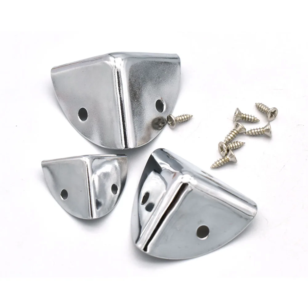 22-35mm Bronze Vintage Box Corner Protector Triangle Metal Box Decorative Edge Safety Guard Corner clip Metal Jewelry Box Corner
