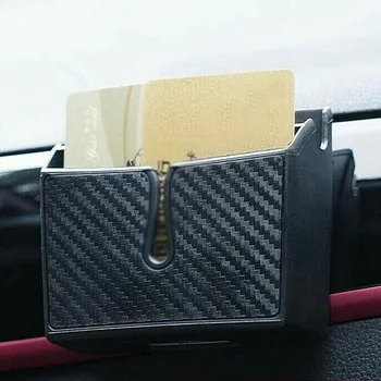 

Carbon Fiber Car PVC Storage Box Interior Paste type Black Double-sided tape
