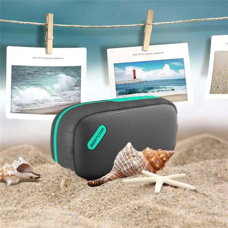 LEORY BS-100 беспроводной bluetooth динамик бас стерео водонепроницаемый уличный усилитель спортивный Саундбар с микрофоном
