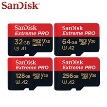 SanDisk Memory Card Extreme PRO Micro SD Card 256GB 128GB 64GB U3 V30 TF Card A2 Flash Card 32GB A1 for Camera Drone