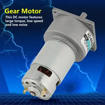 

1 PC Gear Motor DC12V/24V DC Gear Motor 35W Large Motor Micro DC Metal Gear Motor Adjustable CW/CCW