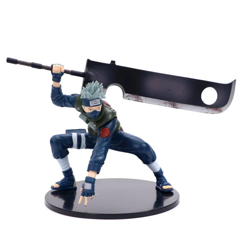 

Anime Garage Kit Model Naruto Hatake Kakashi Beheaded Broadsword Peach Again bu zhan Bag