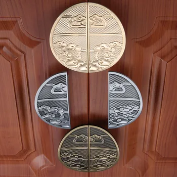 

DRELD 2pcs/1pair Semicircular Furniture Handles Alloy Cabinet Knobs And Handles Drawer Pulls Cupboard Wardrobe Knobs Door Pull