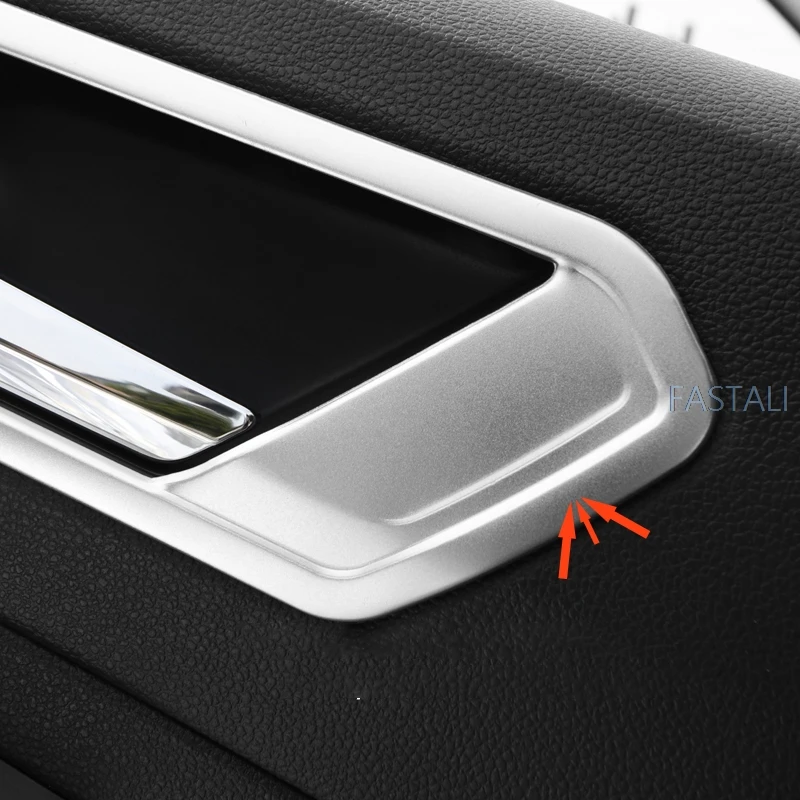 Для Tiguan второго поколения полностью матовое Серебряное украшение интерьера консоль кондиционер покрытие украшение автомобиля