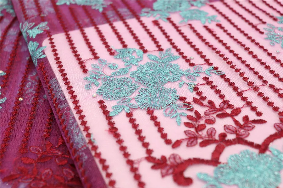 Зеленая розовая французская Сетка кружевная ткань последняя африканская кружевная ткань с вышивкой сетчатая Тюлевая кружевная ткань Высокое качество нигерийское кружево