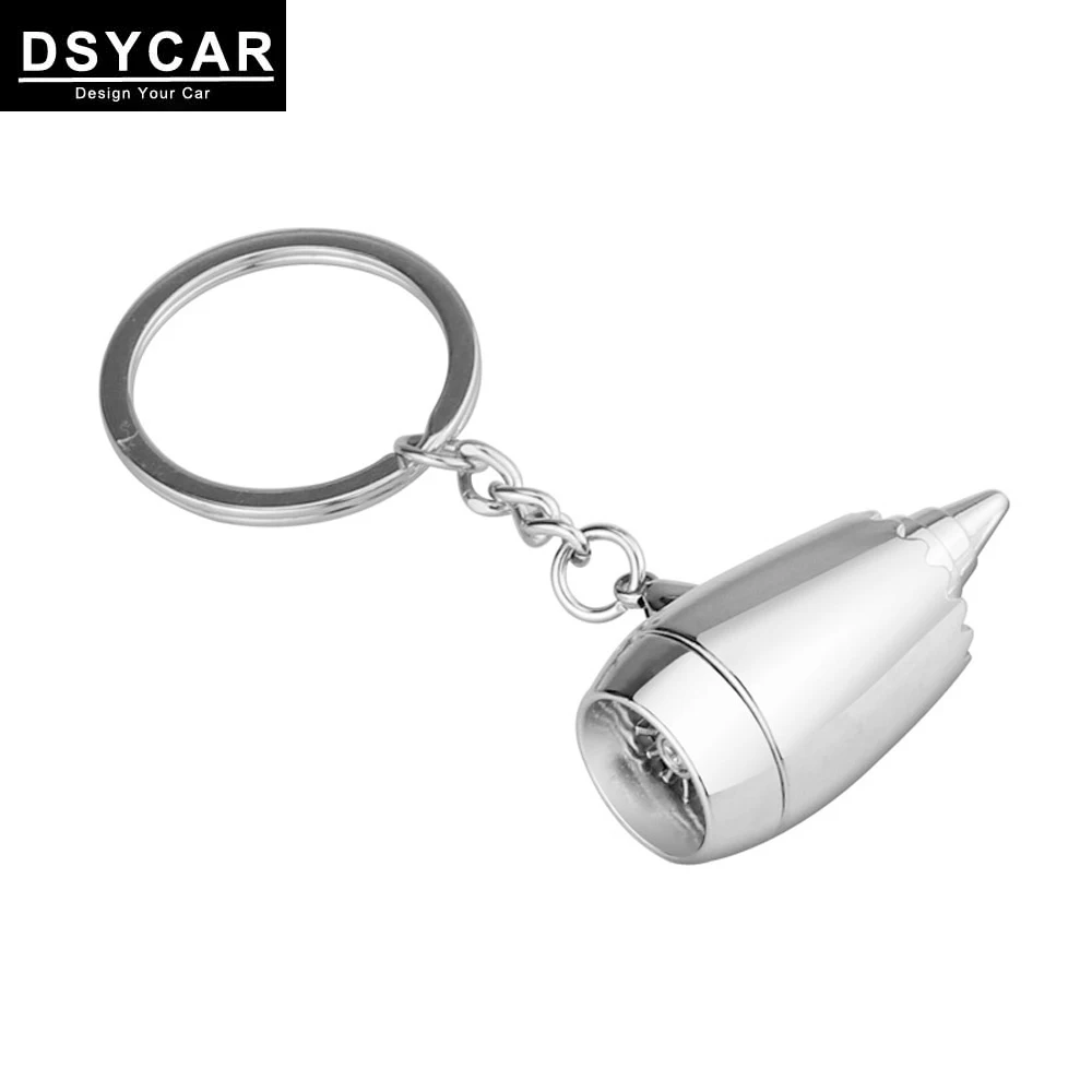 

Dsycar 1Pcs Metal Keychain Aircraft Engine Key Chain Keyring Pendant for Women Men Purse Hand Bag Car Accessories New