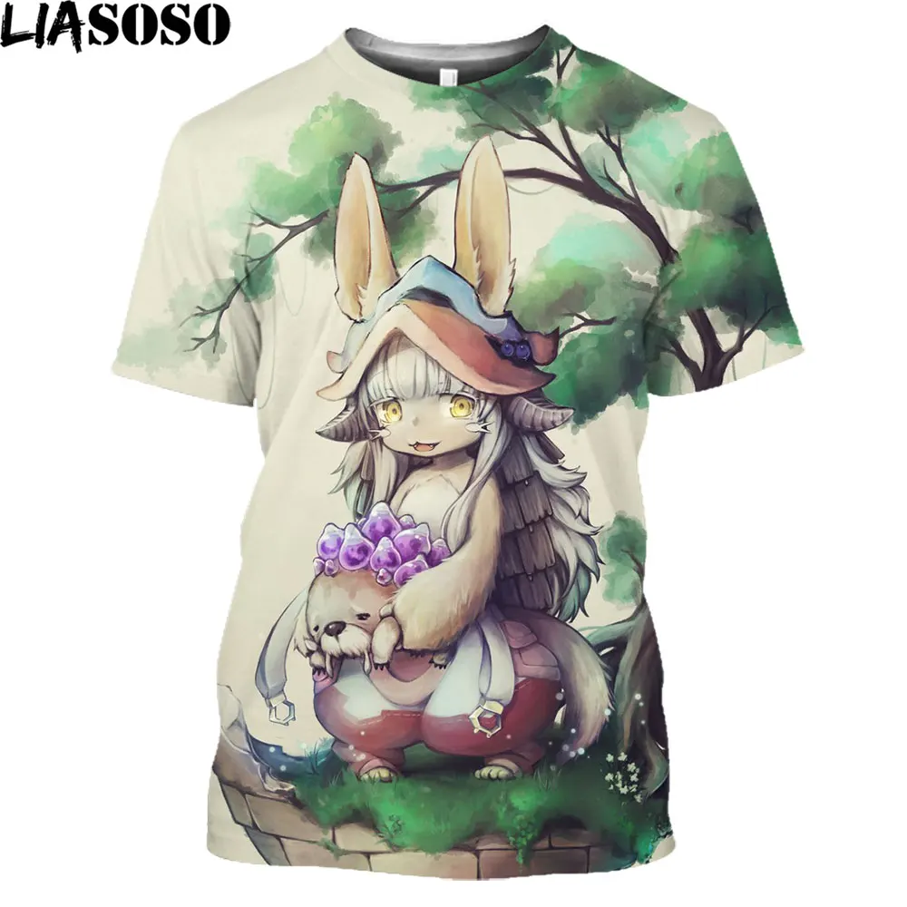 Anime T-Shirts Made in Abyss 3D Printed Streetwear Men Women Fashion T Shirt Harajuku Cute Girl Oversize Tees Tops Unisex Tshirt |