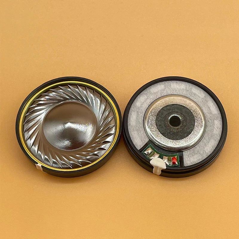 티타늄 다이어프램 헤드폰 스피커 유닛, 저주파 HIFI 드라이버, 풀 레인지 스피커, 32 Ohm, 2 개, 40mm